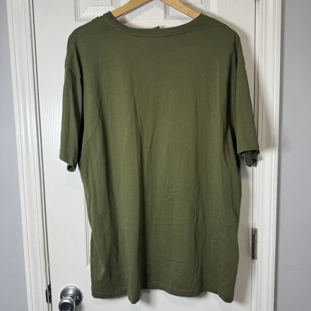 Polo Ralph Lauren Brown/Orange Horse V-Neck Men's‎ XL Shirt VTG